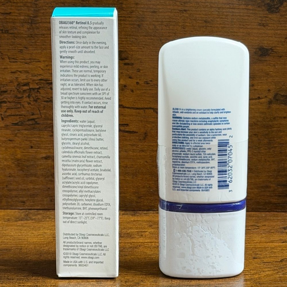 Obagi Retinol 0.5 + Obagi Nu-Derm Blend Fx #5 PM | Medical Grade Skincare | NEW - Picture 3 of 16